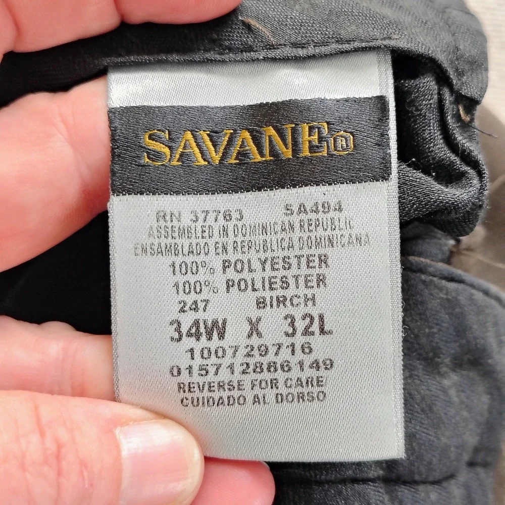 Savane Mens 34W x 32L Comfort Plus Pleated Cuffed Pants Birch Brown Gorpcore